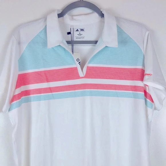 Adidas Golf Performance Short Sleeves Top Size XL NWT - Picture 2 of 12